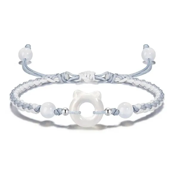 GIRATI Colored Glaze Jade Hand Rope Unisex-2