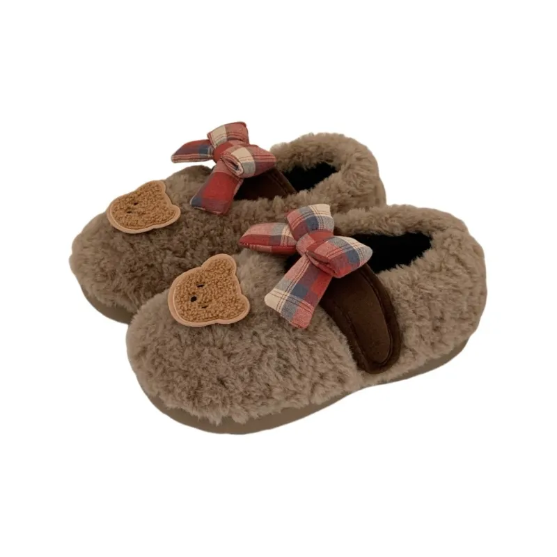 SHIGUDE Cotton Slippers Women's Cream Apricot-6