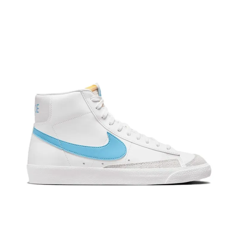 Nike Blazer Mid Wear-resistant And Lightweight Mid-Top Skateboard Shoes Men's White-1