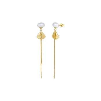 ZHENZHUAOMI Freshwater Pearl Drop Earrings Women's