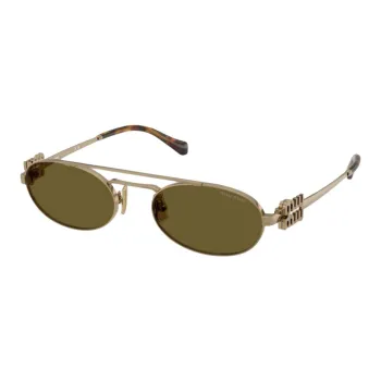MIU MIU Metal Aviator Sunglasses Women's Yellow