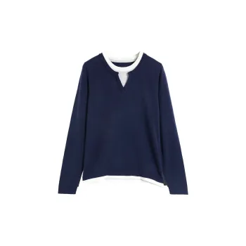 HERLAND Cashmere Sweater Women's Navy Blue