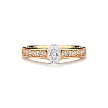 Gingerford Italian Version Craft Diamond Ring Women's