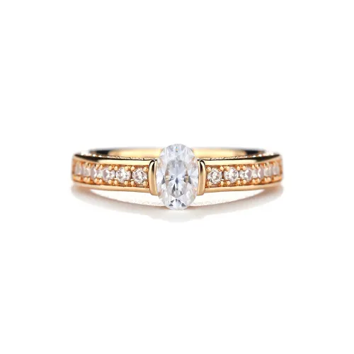 Gingerford Italian Version Craft Diamond Ring Women's