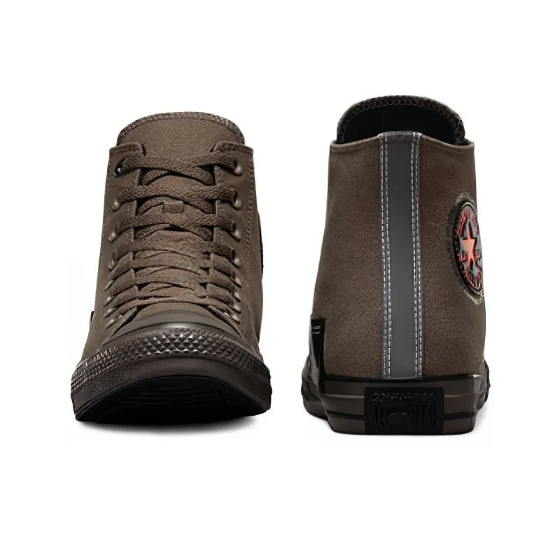 Converse Chuck Taylor All Star Durable Cushioning High Top Canvas Shoes Unisex Black Brown-3