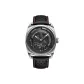 9901-Silver Case Black Dial
