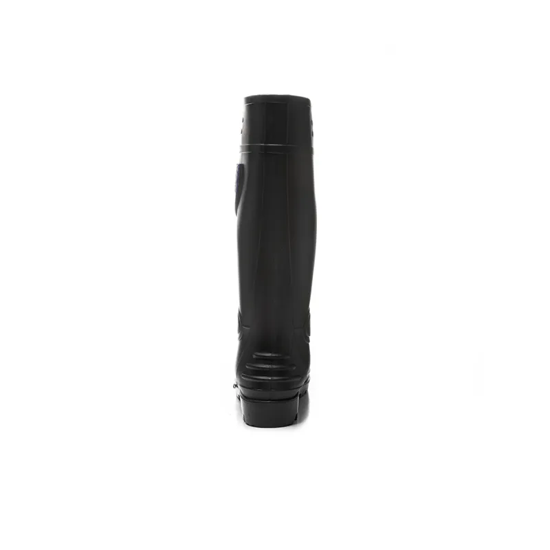 Warrior Wear Resistant Water Resistant Slip Resistant Rain Boots Men's Black-2