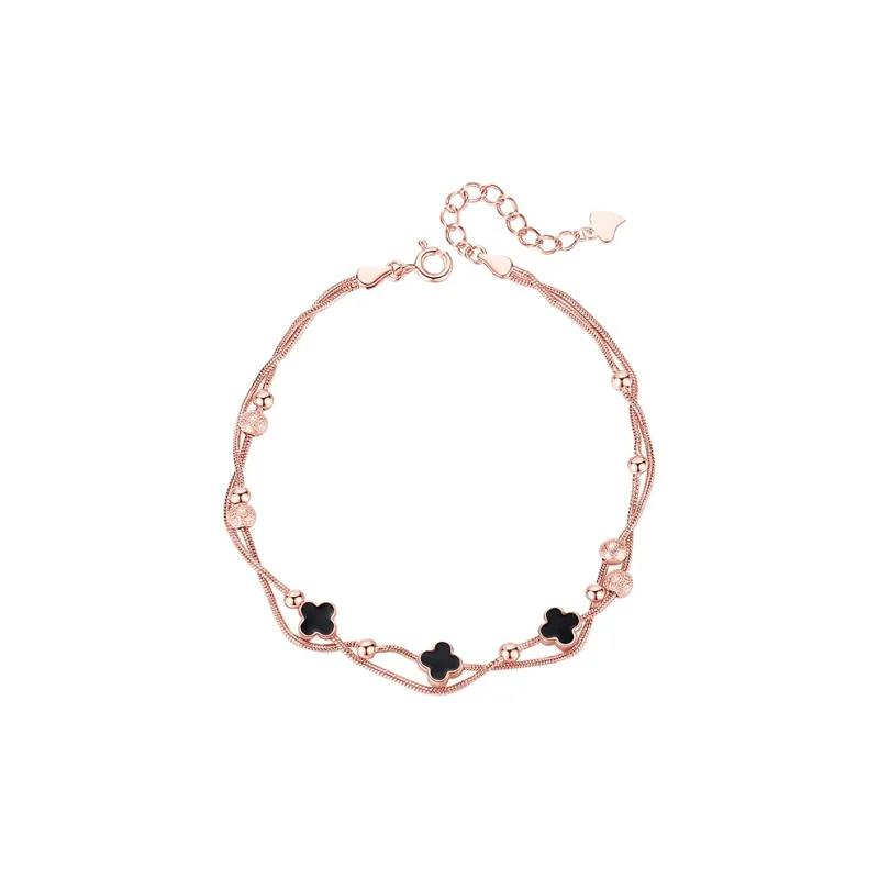 SINO GEM 925 Sterling Silver Anklets Women's-0