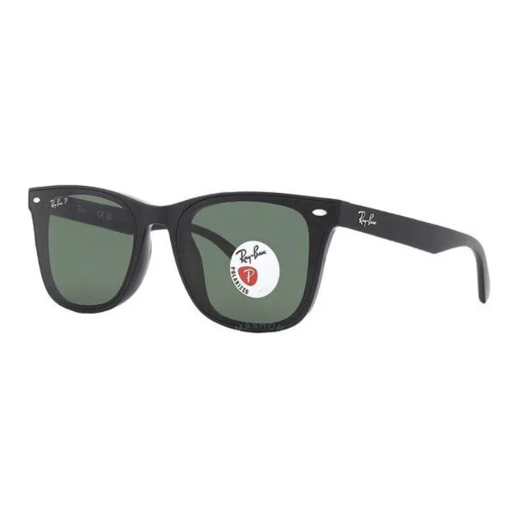 RayBan Plastic Irregular Shape Sunglasses Unisex Black-0