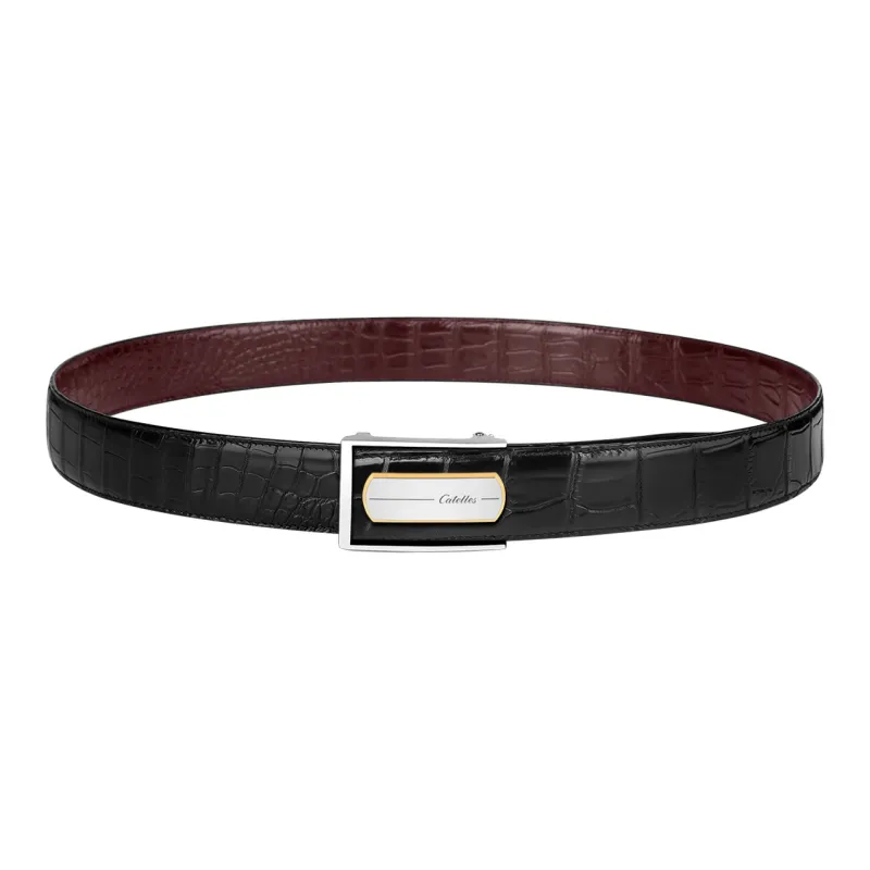 CATELLES Double Sided Crocodile Leather Leather Belts Men's 3.5cm/3.8cm-10