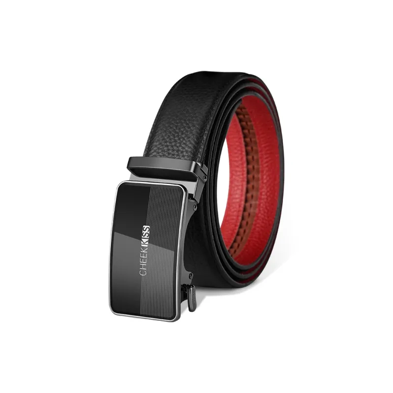 Cheekkiss Cow Leather Belts Men's 3.5cm-0