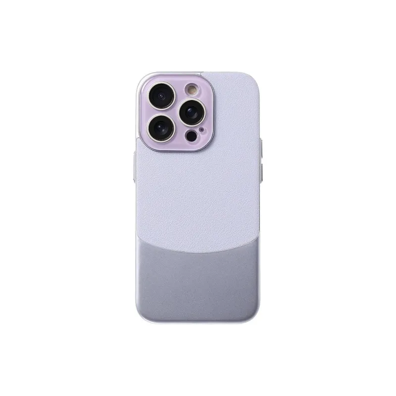 Wei Xin Leather Material Patchwork Litchi Grain Phone Cases Compatible With IPhone 16/15 Pro Max/Apple 13/14 Pro/Max-0