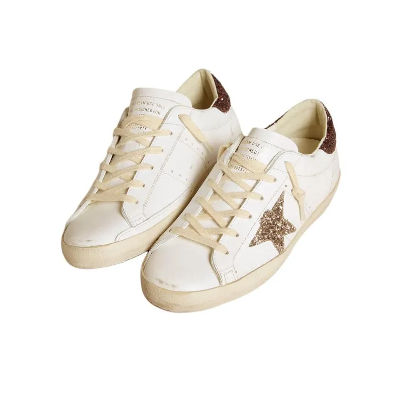 Golden Goose Super Star Low Top Skateboard Shoes Women's White-1