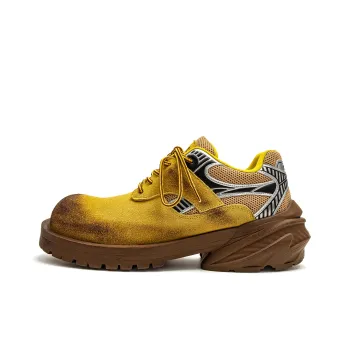 1997K Anti Slip And Wear Resistant Height Increasing Low Top Casual Shoes Unisex Bumblebee