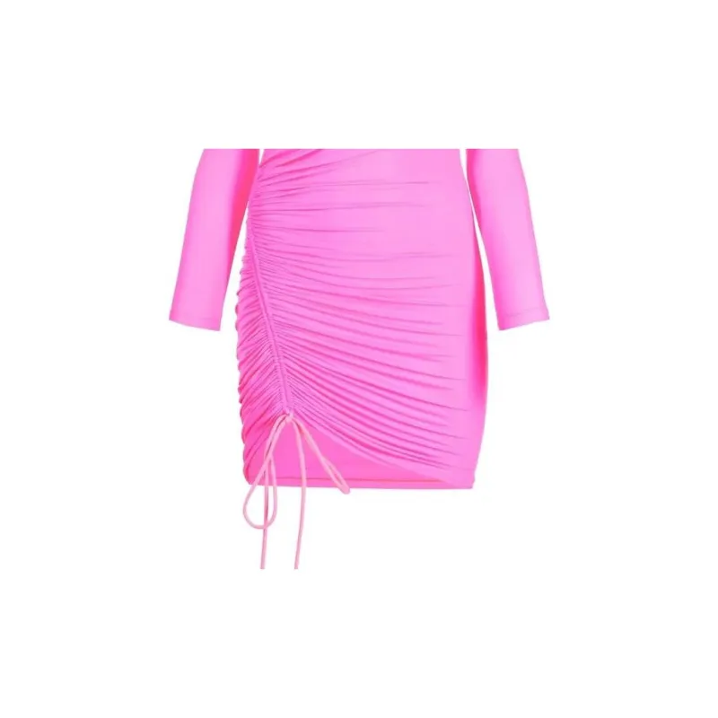 Balenciaga Mini Dress 'Fluo Pink'-5