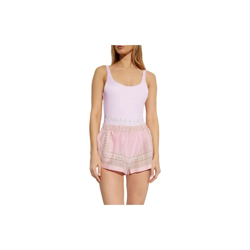 VERSACE Barocco Print Elastic Waist Shorts-1