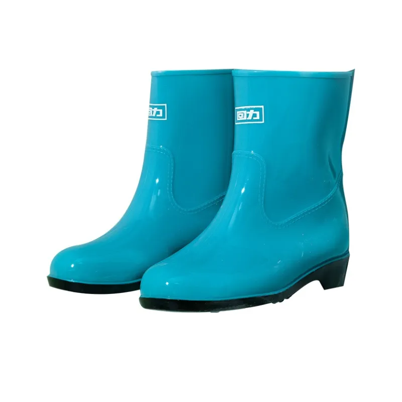 Warrior Wear resistant And Waterproof Rain Boots Women's Blue-2