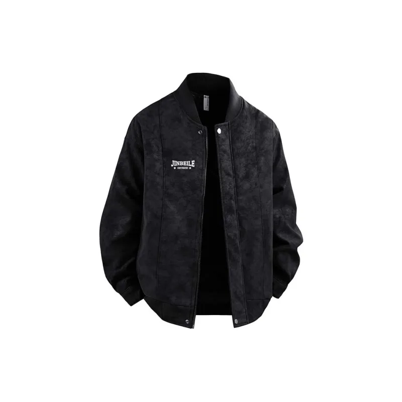 JINBEILE Jackets Coats Unisex Khaki-6