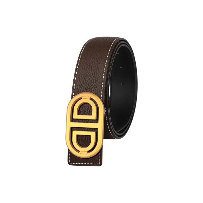 CATELLES Double Sided Top Grain Cow Leather Leather Belts Men's Width  3.2cm-7