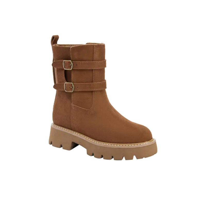 15 MINS Ankle Boots Women's Chestnut/Brown/Black-3
