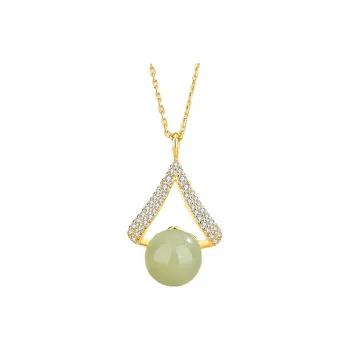 Royal Heaven's Choice Hetian Jade Pale Greenish White Jade Unisex