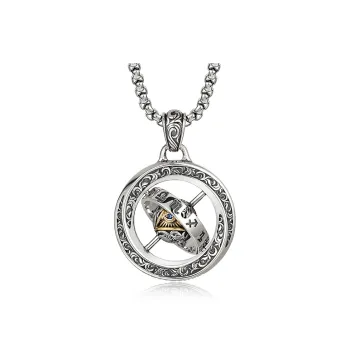 IDEAGEMER S925 Silver Necklaces Men's