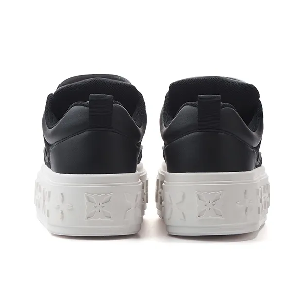 TRAPAR WAVES Low Top Canvas Shoes Women's Black-4