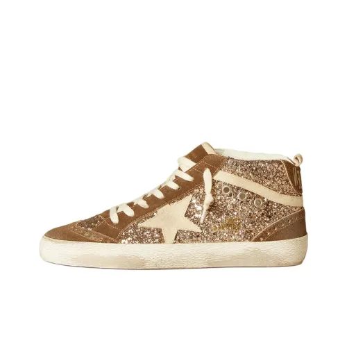 Golden Goose Mid Star Mid-Top Skateboard Shoes Women's Brown