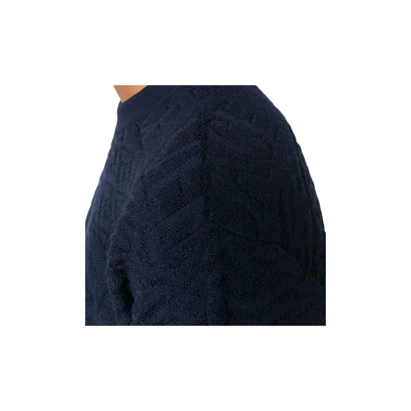 VERSACE Logo Jacquard Crewneck Sweater-6
