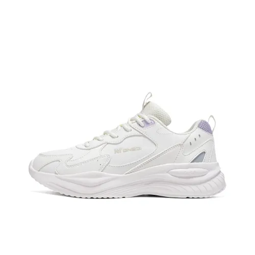 361° Anti Slip Wear Resistant Breathable Coverage Low Top Casual Shoes Women's White Purple