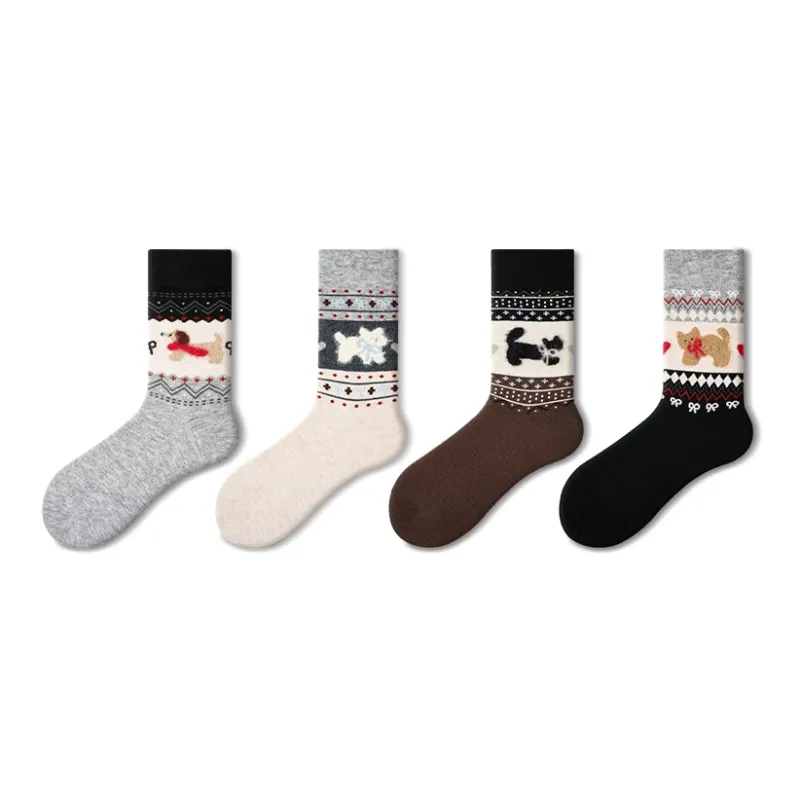 Primeet Mid Calf Socks Women's 4 Pack-5
