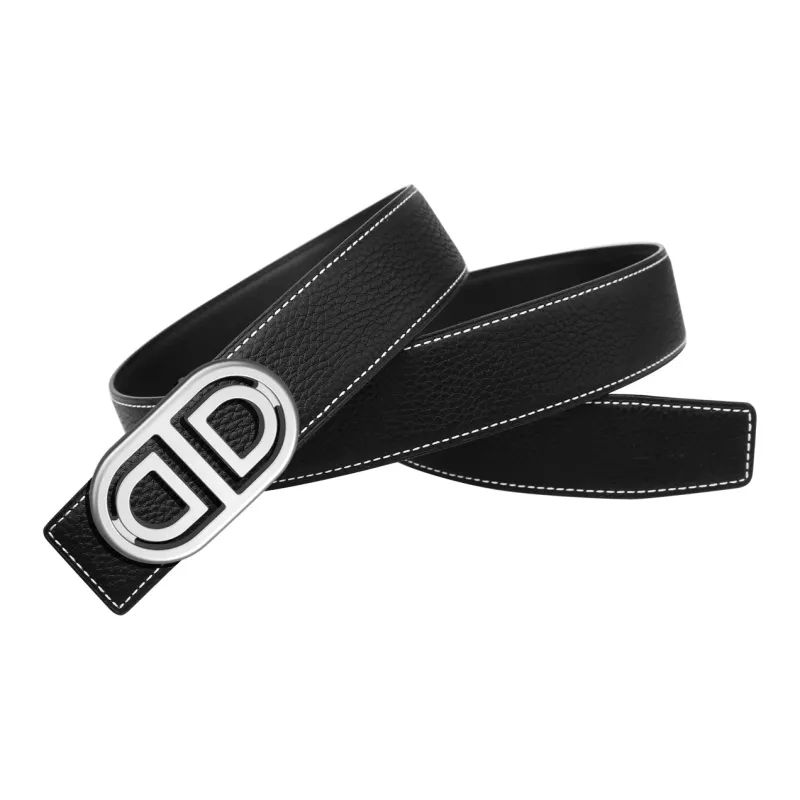 CATELLES Double Sided Top Grain Cow Leather Leather Belts Men's Width  3.2cm-2