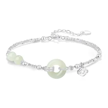 Fu Ru Ji Bracelets White Jade/Pale Greenish White Jade Women's