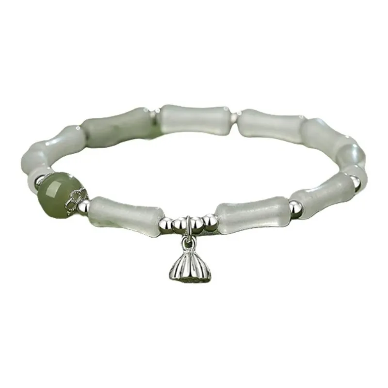 Royal Heaven's Choice Bracelets Pale Greenish White Jade Unisex-1