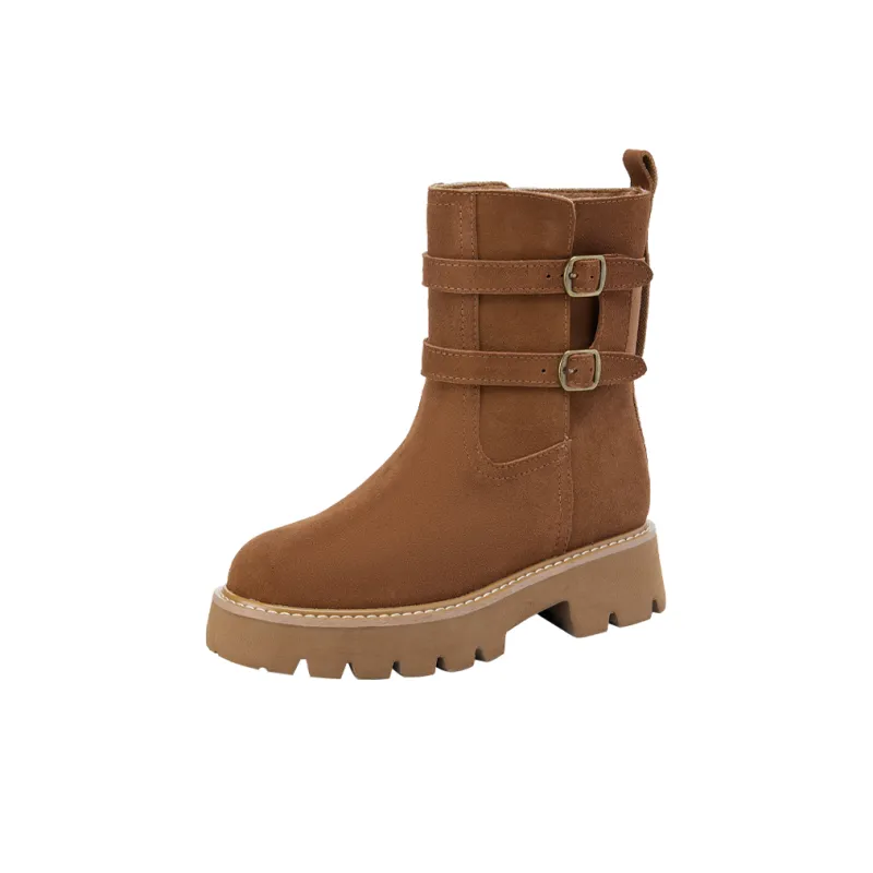 15 MINS Ankle Boots Women's Chestnut/Brown/Black-2