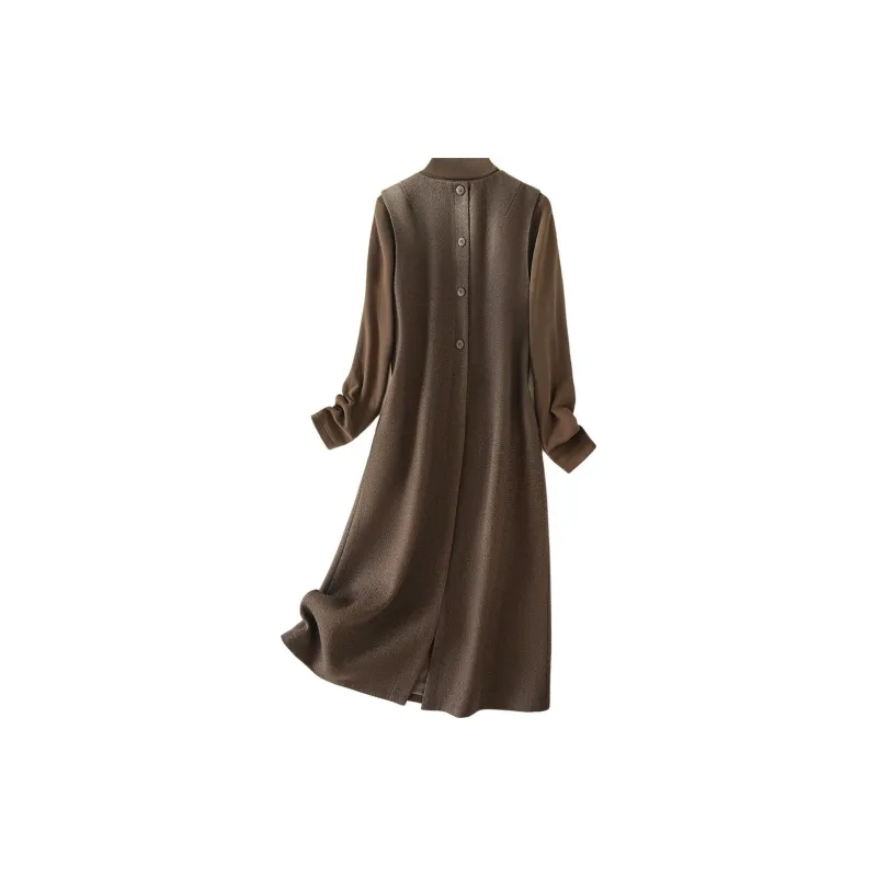 IHIMI Skirt Set Women's Desert Brown Palm Color-2