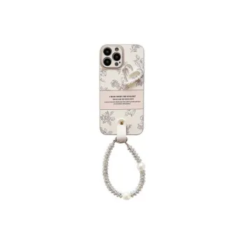 Wei Xin Leather Material English Label Rose Bracelet Phone Cases Compatible With IPhone 16/15/13/14/Pro/Ma