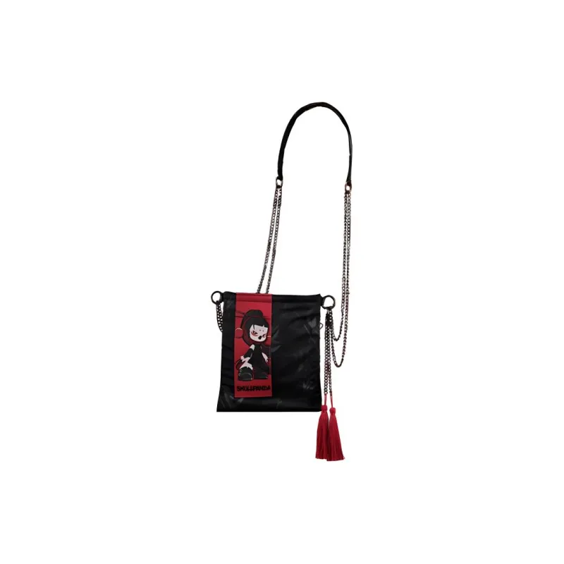 POP MART SKULLPANDA Acetate Crossbody Bag Regular Unisex Red/Black-0