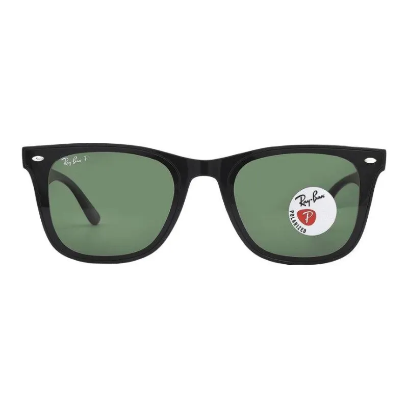 RayBan Plastic Irregular Shape Sunglasses Unisex Black-2