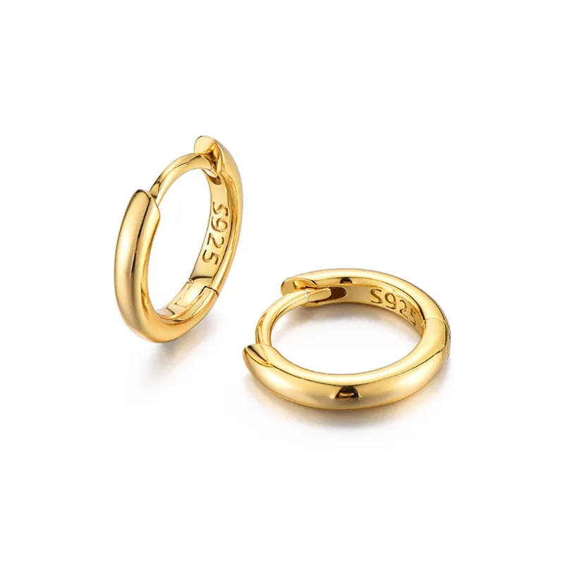 IDEAGEMER S925 Silver Earrings Men's-4