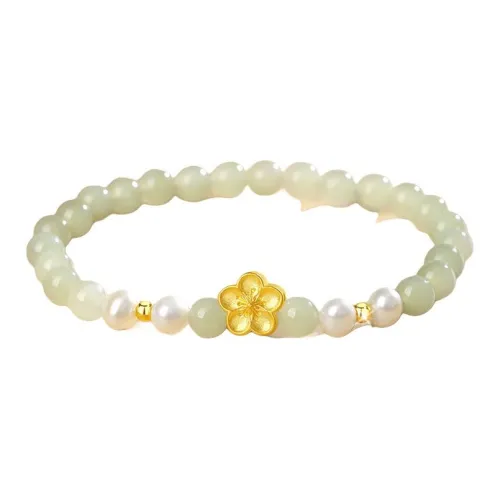 Royal Heaven's Choice Bracelets Pale Greenish White Jade Unisex