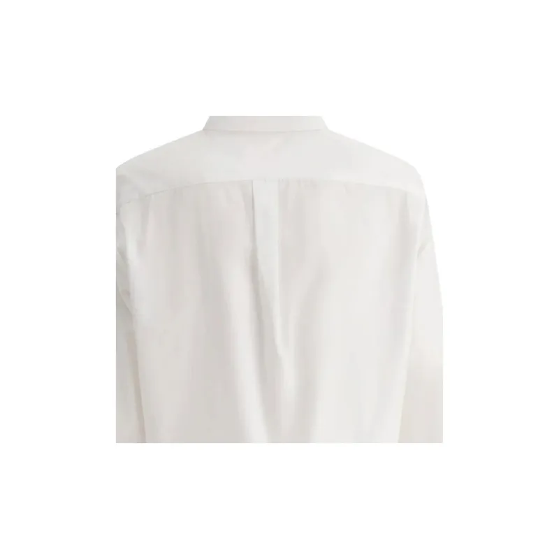 Givenchy Bow Cropped Long Sleeve Shirt 'White'-3