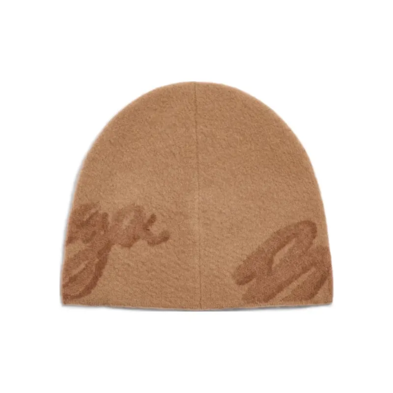 Balenciaga Cashmere Beanies Unisex Beige-1