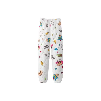 Gongdie x LABIXIAOXIN LIANMINGKUAN Pajama Pants Unisex White