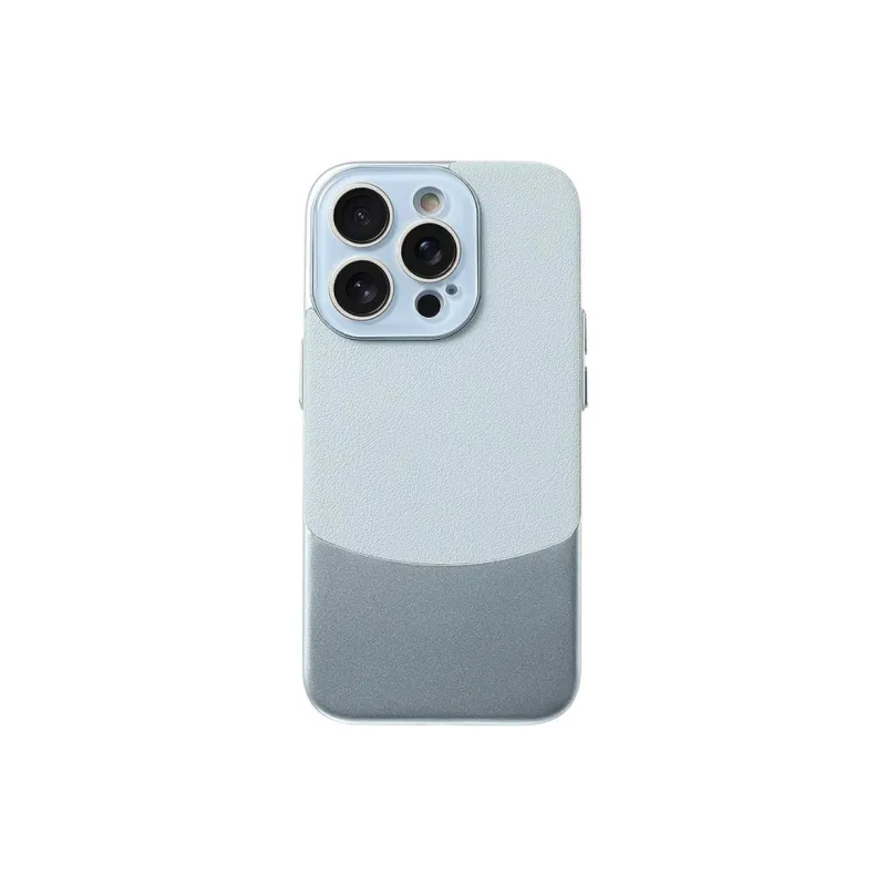 Wei Xin Leather Material Patchwork Litchi Grain Phone Cases Compatible With IPhone 16/15 Pro Max/Apple 13/14 Pro/Max-3