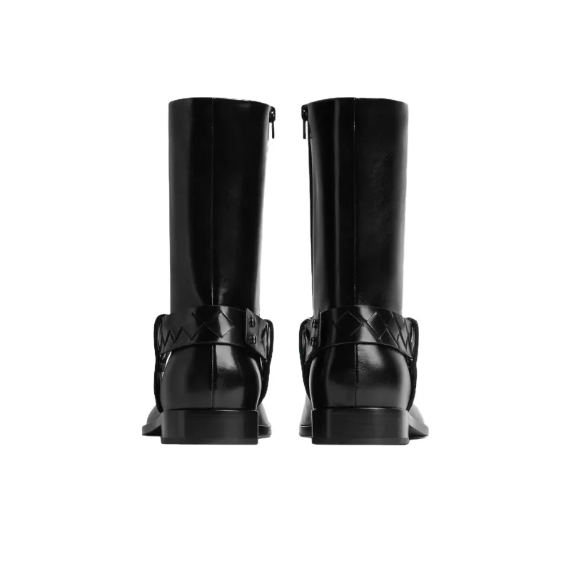 Bottega Veneta Achille Ankle Boots Men's Black-5