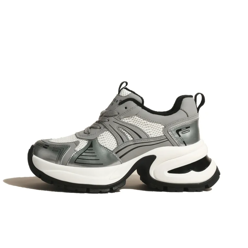 CHENTER KATER Lightweight Height Increasing Warm Low Top Chunky Sneakers Women's-0