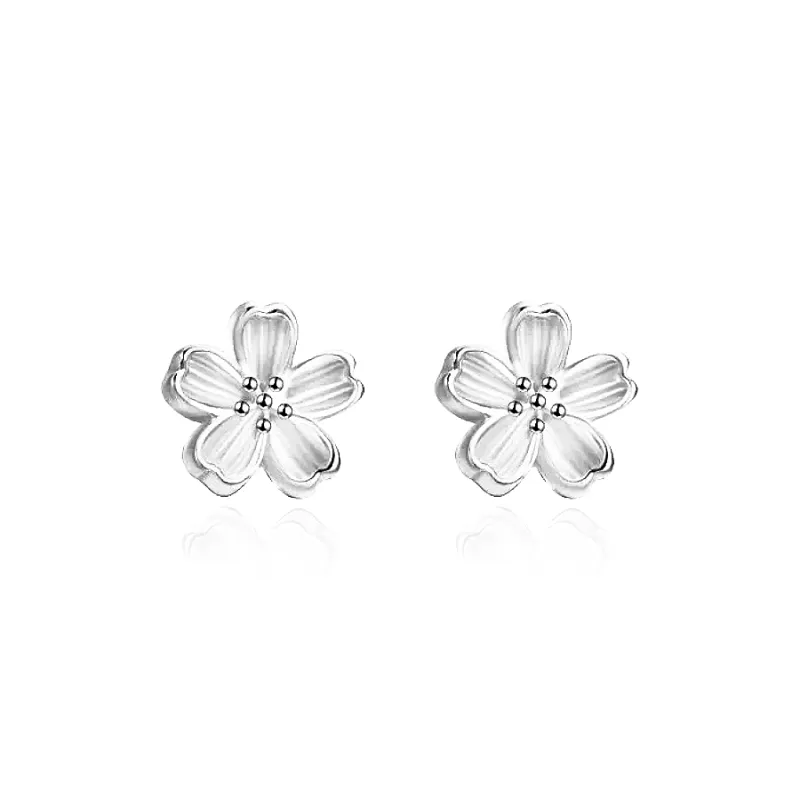 Chongqing Gold Store 999 Fine Silver Stud Earrings Women's-0