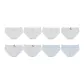 White 3+Light Blue 3+Blue Plaid 2 (8 Pack)