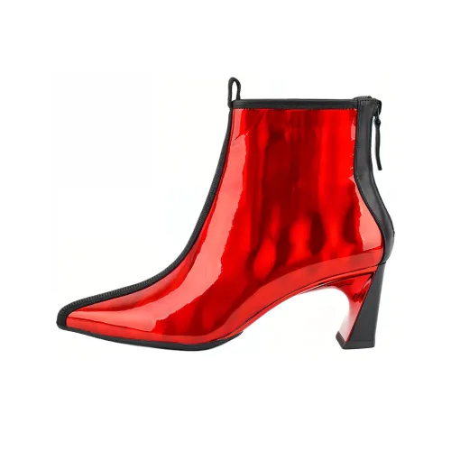 UNITED NUDE Lucid Molten Mid Ankle Boots 6.4cm Women's Red